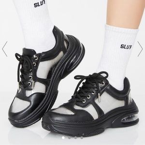 Dolls Kill- Poster Girl Clout Level Dad Sneakers